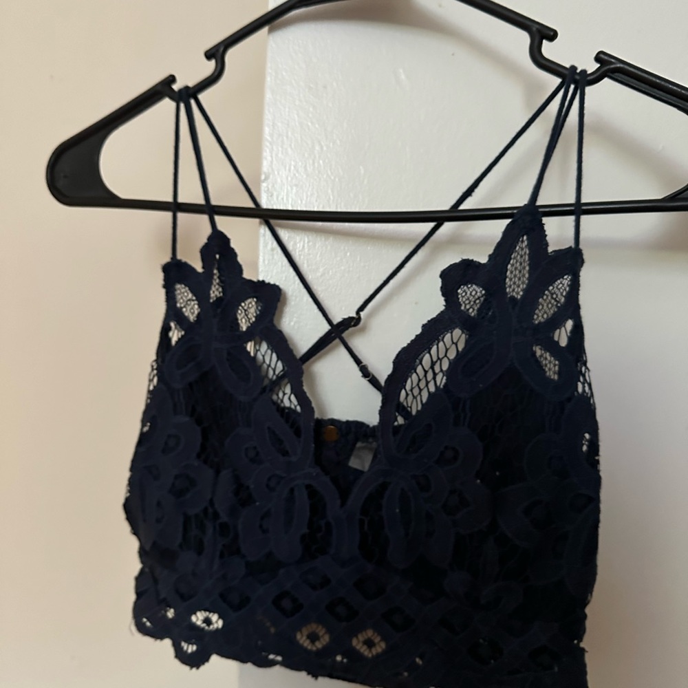 Navy blue free people, bralette